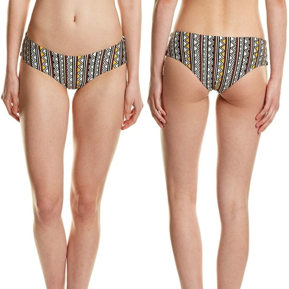 Dolce Vita 2 piece Tribal Trance Henna Matching Bikini Set Rope Tie Side Aztec - Picture 16 of 16